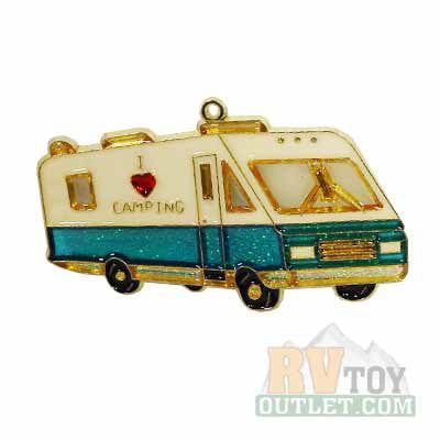 5 inch I Love Camping RV Christmas Tree Ornament Holiday Decoration 
